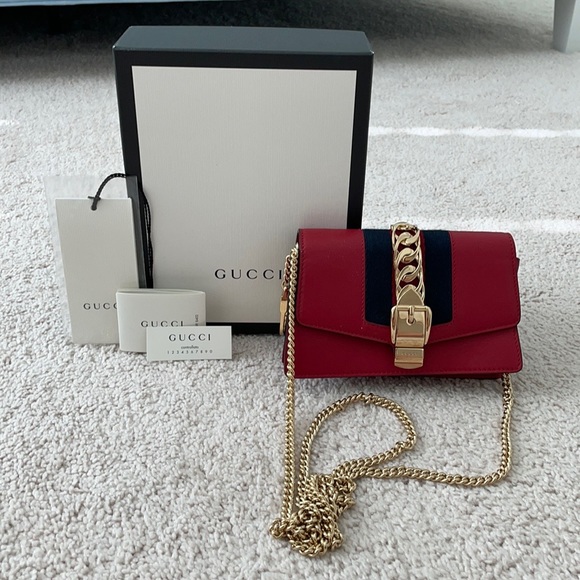 Gucci Handbags - Authentic Gucci Red/Navy Bag
